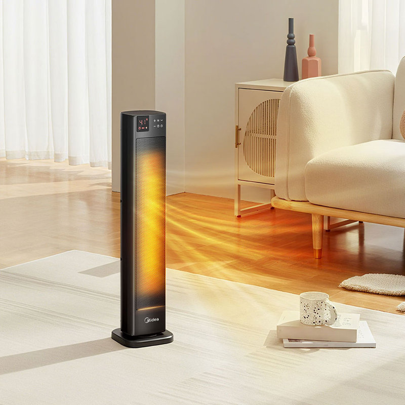 Living And Home 2000 Watt 5180 BTU Electric Tower Space Heater with Adjustable Thermostat and with Digital Display
