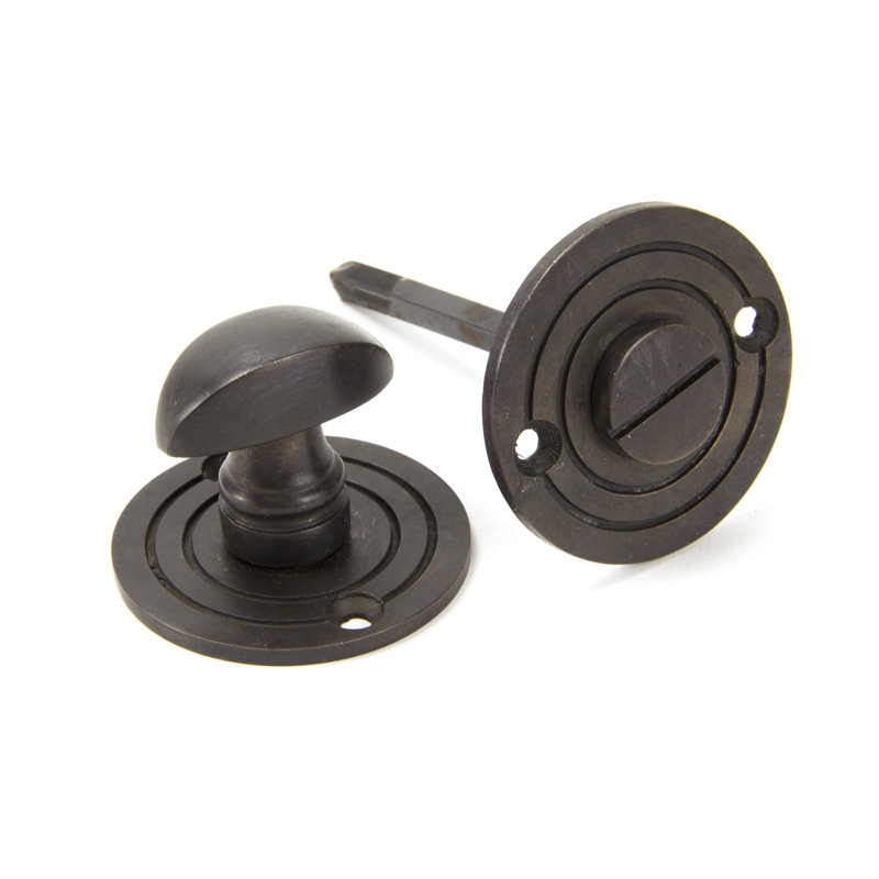 Round Door Knocker, Aged Bronze