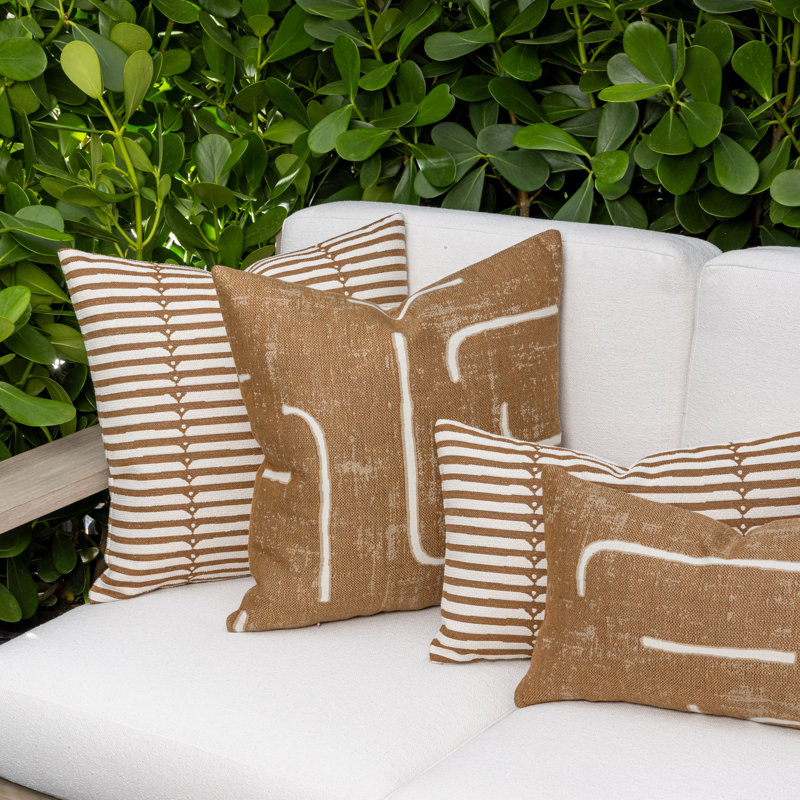 Instinct Indoor/Outdoor Rectangular Performance Pillow, Camel