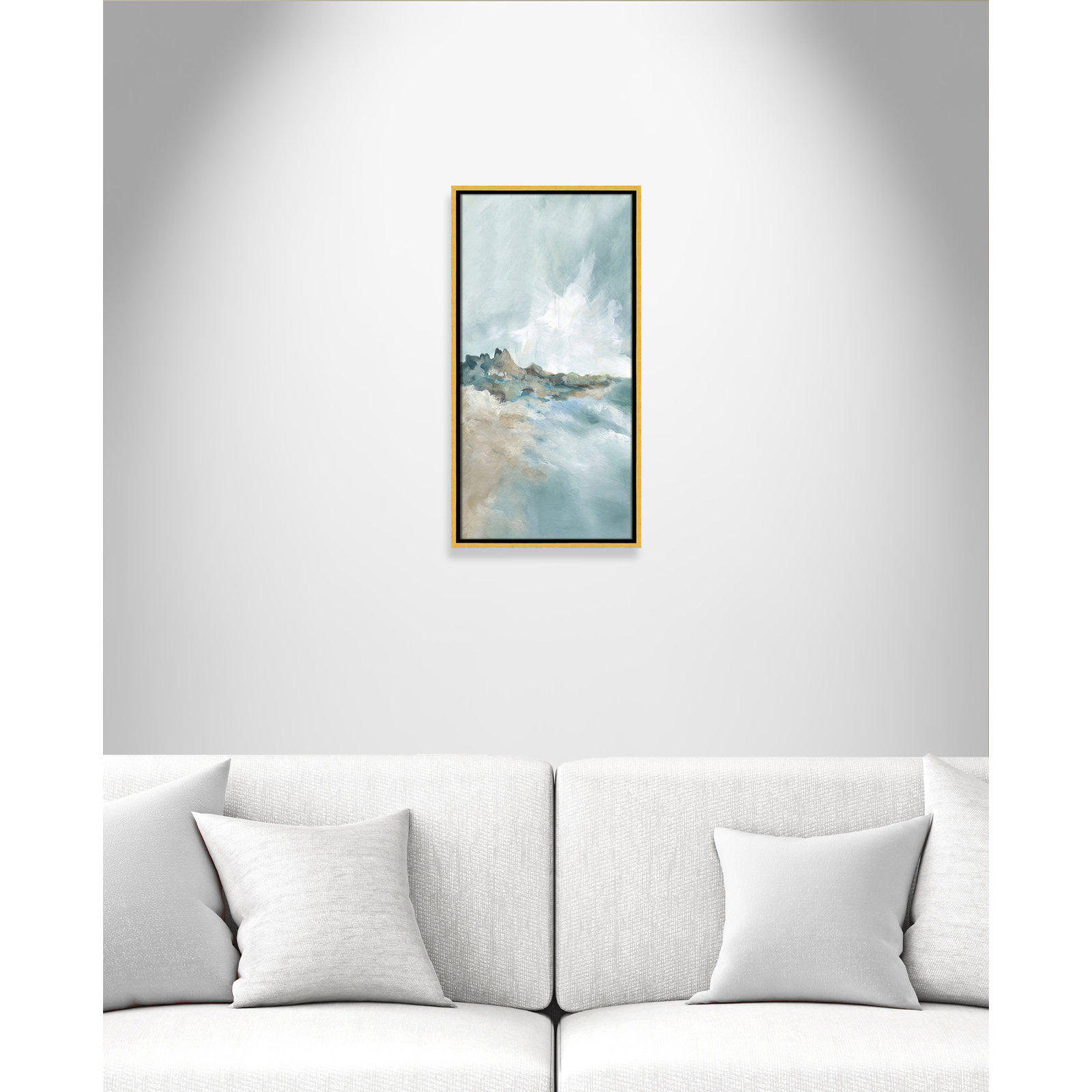Coralie "Sandpoint" Print by Carol Robinson, 25.5" H x 13.5" W, Gold