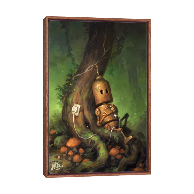 «Charging» par Matt Dixon - impression d'art graphique, H 26 po x l 18 po x 1,5 po, Toile tendue