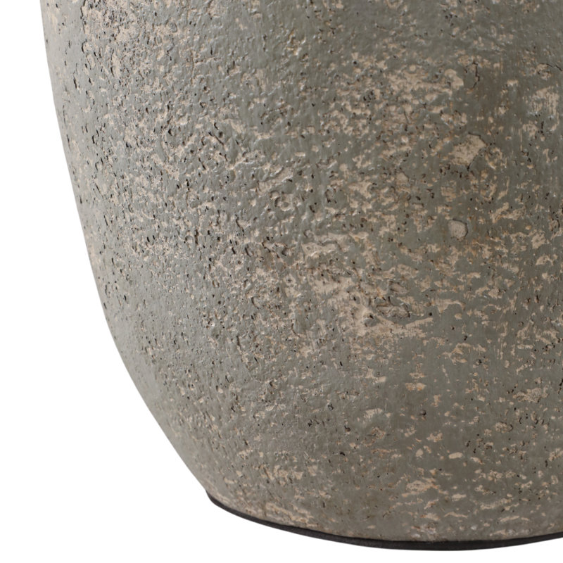 Vase en terre cuite Tiyler Modern, Ivoire ivoire
