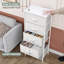 Commode 5 tiroirs Annyka, blanc-1107960215