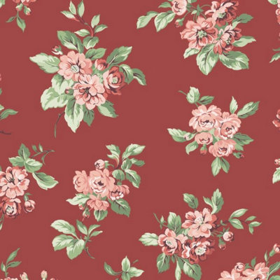 Waverly Inspirations 54" 100% Cotton Sewing & Craft Fabric By the Yard, Red