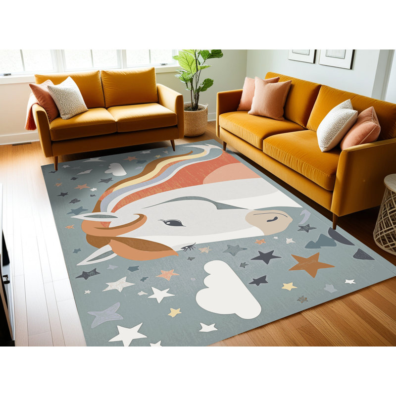 Tapis pour enfants East Urban Home, Rectangulaire 2 pi x 3 pi