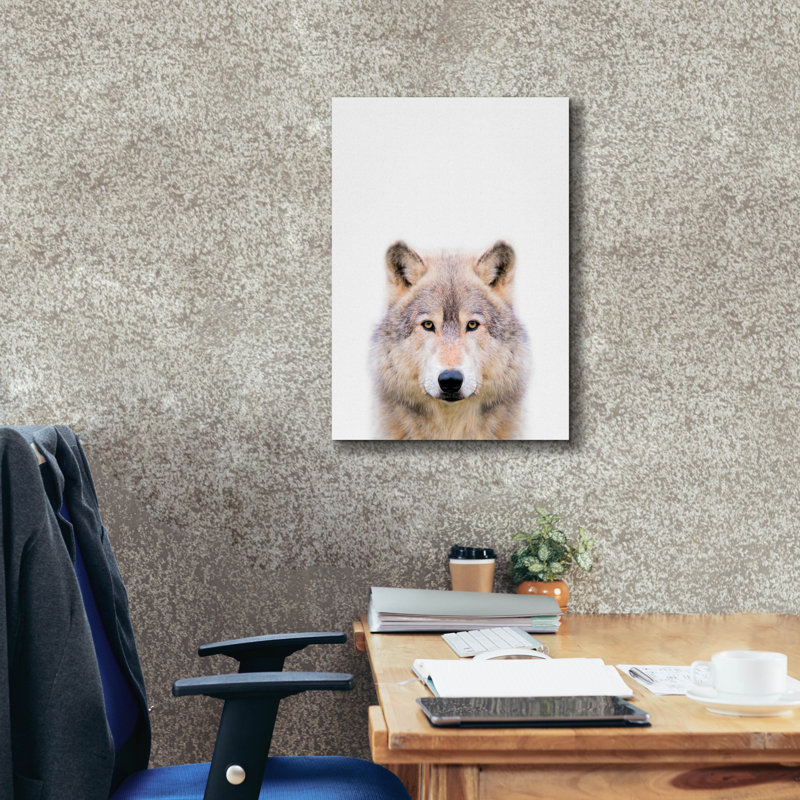 " Wolf " by Tai Prints, 26" H x 18" W x 0.75" D
