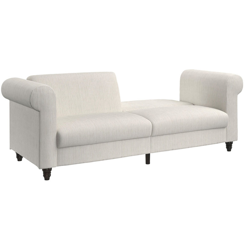 3 Seater Sofabed in Corduroy, Cream