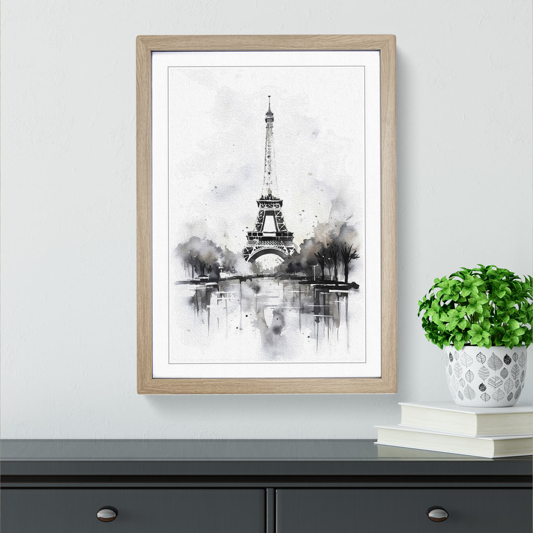 Eiffel Tower Gestural - Print
