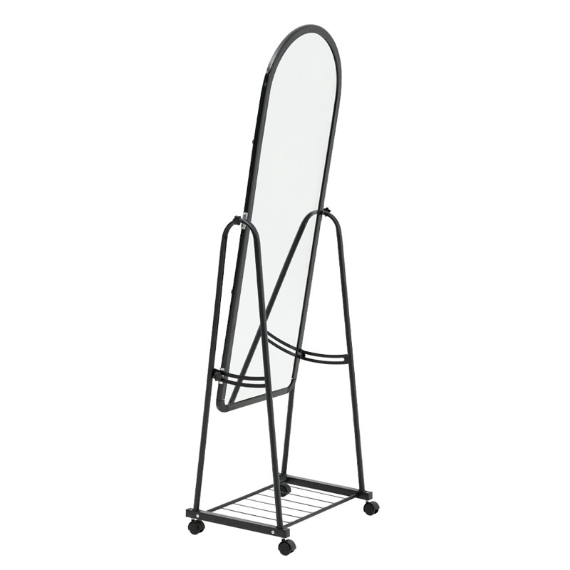 Metal Oval Floor Mirror
