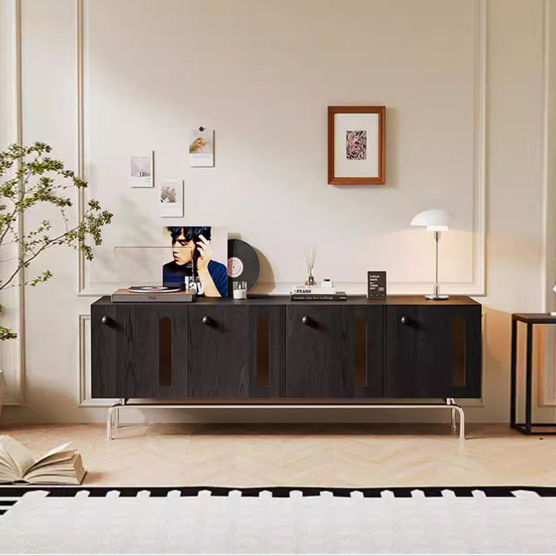 Meuble télé en bois massif Wabi-Sabi Design Sense, L 59,05 po