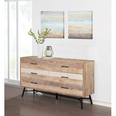 Potosi 62.75'' W 6 - Drawer Dresser