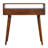 Curved Chestnut Console Table, Solid Wood-1066599248
