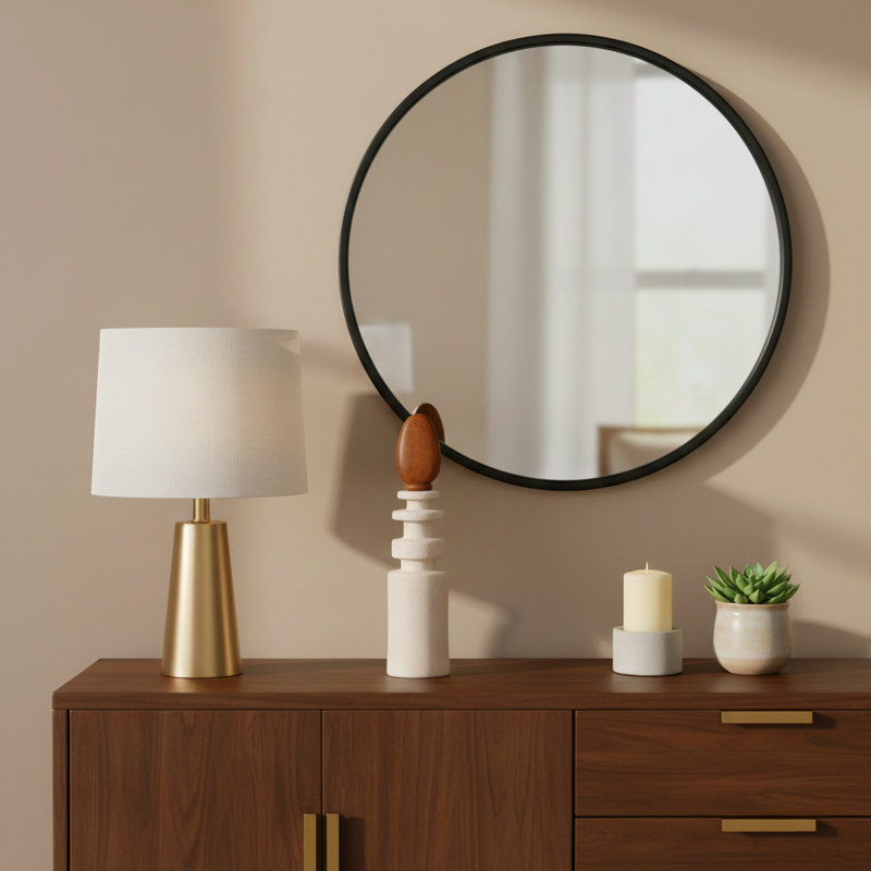Decorative Torch Mango Wood Sculpture Object for Home Decor Display - Modern Figurine Statue Art Accent for Living Room Decoration - Ivory & Brown
