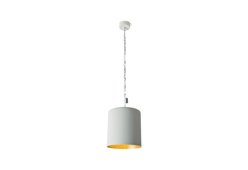 1 - Light Chrome Single Pendant, Grey/Gold