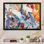 Peinture abstraite colorée "Strokes", reproduction d'art sur toile