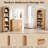 Ahart 76" Tall Arched Bathroom Storage Cabinet,5-Tier Narrow Arched Bathroom Cabinet with Adjustable Shelves,Featuring Storage & Open Shelves-418524314-414023378
