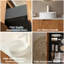 Meuble-lavabo mural 48 po avec lavabo rond en céramique, tiroirs à fermeture en douceur et façade en grain de bois 3D - Pré-assemblé-420705478
