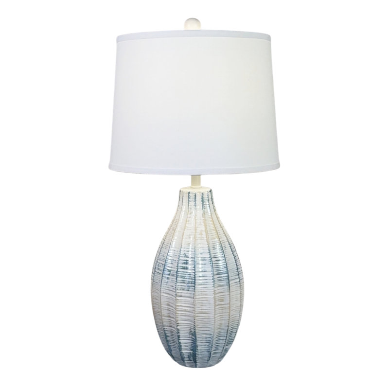 Lampe de table Nude / Tide, Blanc / Bleu / Brun clair