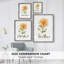 Bright Botanical II, reproduction encadrée - bois massif 48377-1967777118