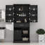 Armoire de rangement de salle de bain avec panier à linge inclinable-114244362