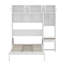 Lit escamotable avec garde-robe et armoire supérieure, lit escamotable en bois avec tablettes-1940199239-1940199236