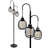 68.89‘’ Tall Dimmable Floor Lamp With 3 LED Edison Bulbs