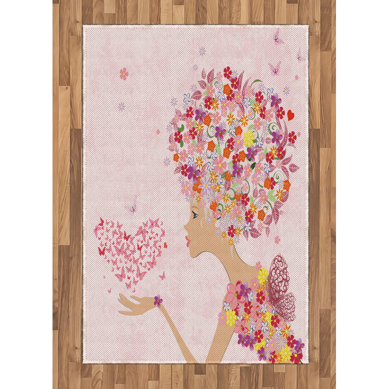 Pittsfield Floral Hand Woven Area Rug, Rectangle 120 x 180cm