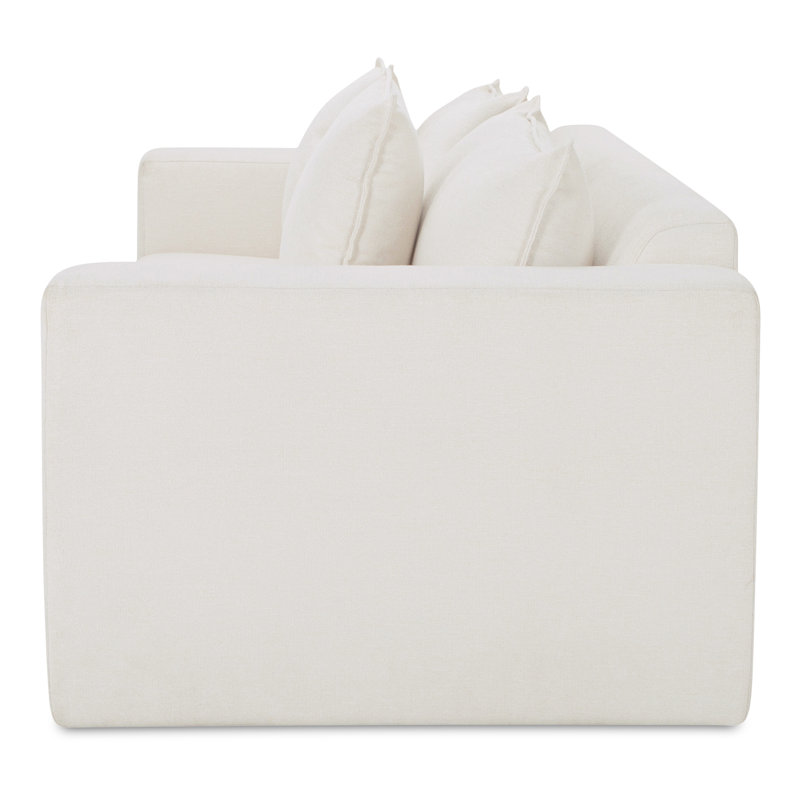 Kiran Sleeper Sofa, White Velvet
