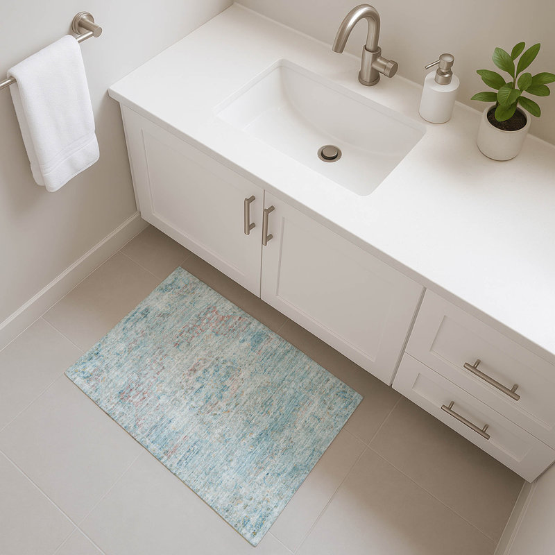Premium Machine Washable Marasco AMF1636 Global Rug, Rectangle 1'8" x 2'6"
