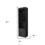 Bar 24 "noir avec dix-huit tablettes