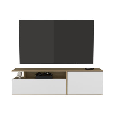 Summerfield Tv Stand, Living Room, White/ligth Pine