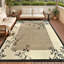Tapis oriental oriental à imprimé fleurs de cerisier-129424973