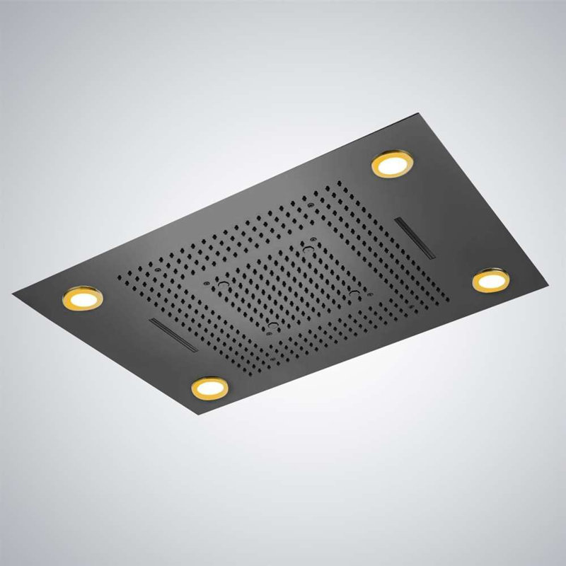 Peau de douche à panneau tactile à DEL avec panneau de contrôle High-Tech avec affichage lumineux