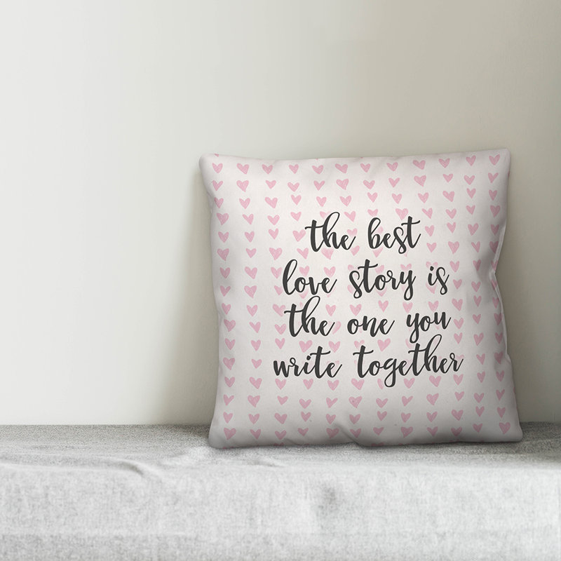  Coussin décoratif The Best Love Story, Coussin décoratif