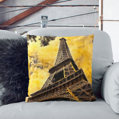 Eiffel Tower Vol.7 Square Throw Cushion