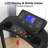 Folding Treadmill for Home, 0.5-7.5HP Portable Running Machine with 12 Preset Programs, LED Display, Easy Move Wheels