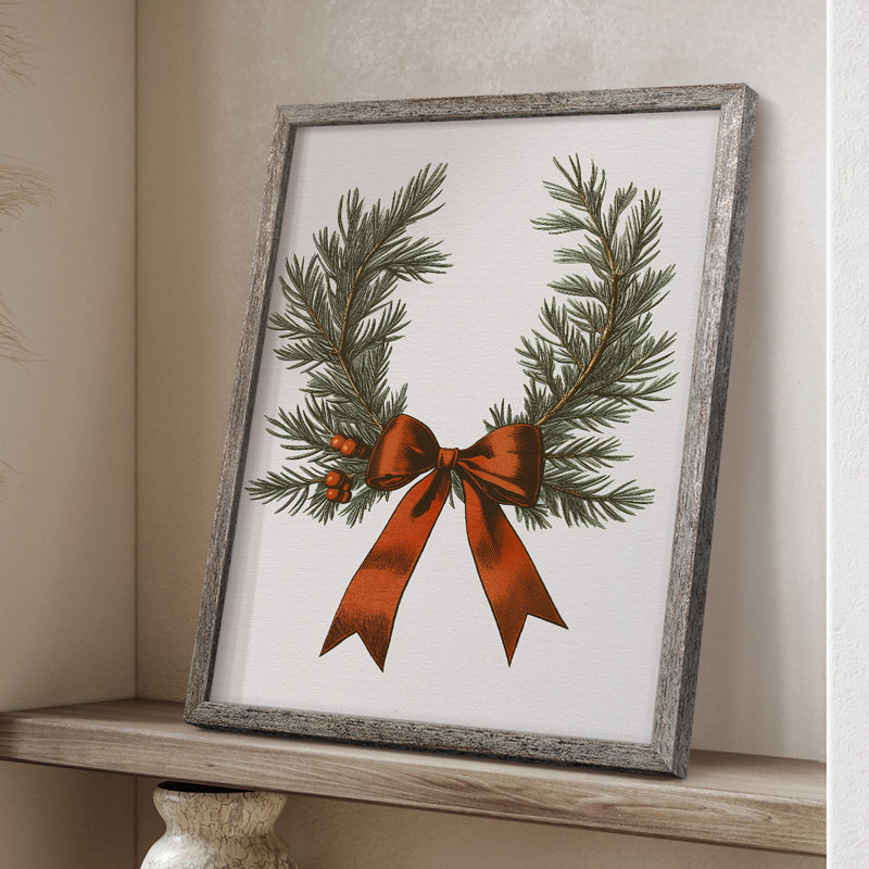 Art des Fêtes de Noël - série 2 - CCXC, reproduction encadrée - bois massif, H 30 po x l 24 po