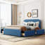 Grand lit plateforme de rangement tapissier-1198232138