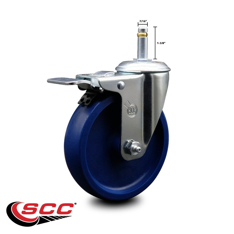 Solid Swivel Stem Caster