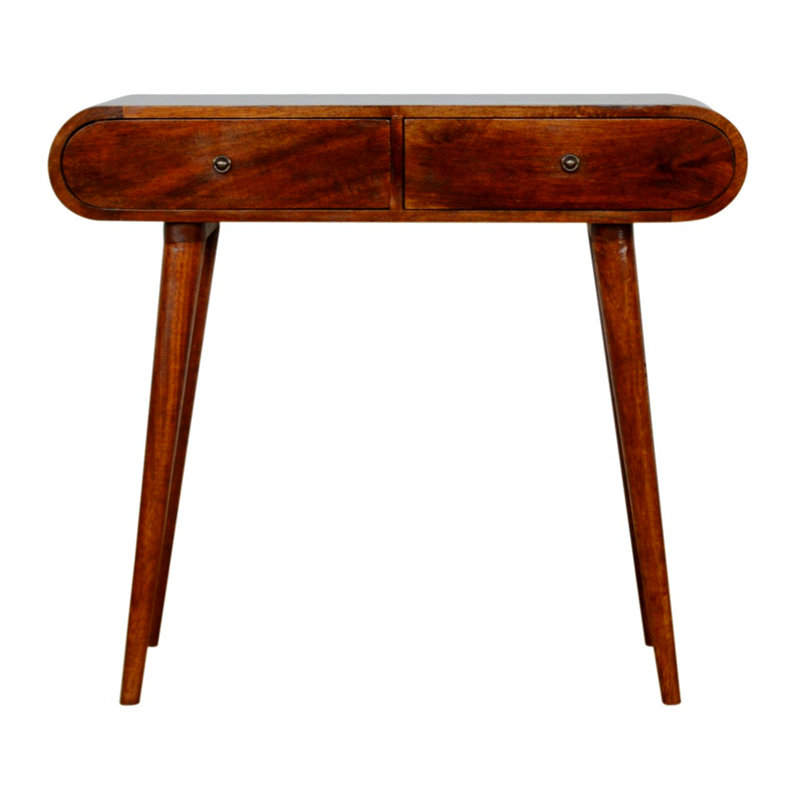Brunman 35.42'' Solid Wood Console Table