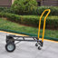 Hand Truck Dual Purpose 2 Wheel Dolly Cart And 4 Wheel Push Cart With Swivel Wheels 330 Lbs Capacity Heavy Duty Platform Cart For Moving/Warehouse/Garden/Grocery