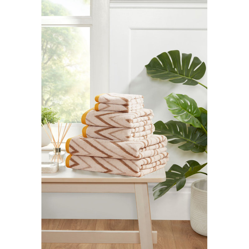 Talaijah 100% Cotton Washcloth, Cream