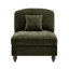 Canapé sans accoudoirs en chenille avec 1 coussin-1173418221