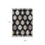Tapis noir ivoire 9 'X 12' Southwestern
