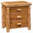 Fireside Lodge Cedar Log XL Three Drawer Nightstand - Natural