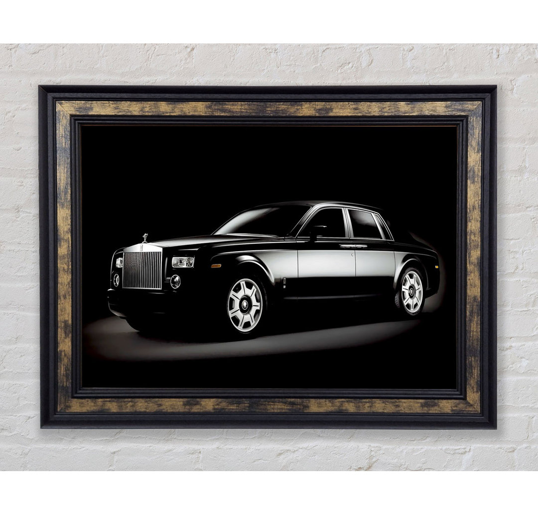 Rolls Royce Black - Einzelner Bilderrahmen Kunstdrucke