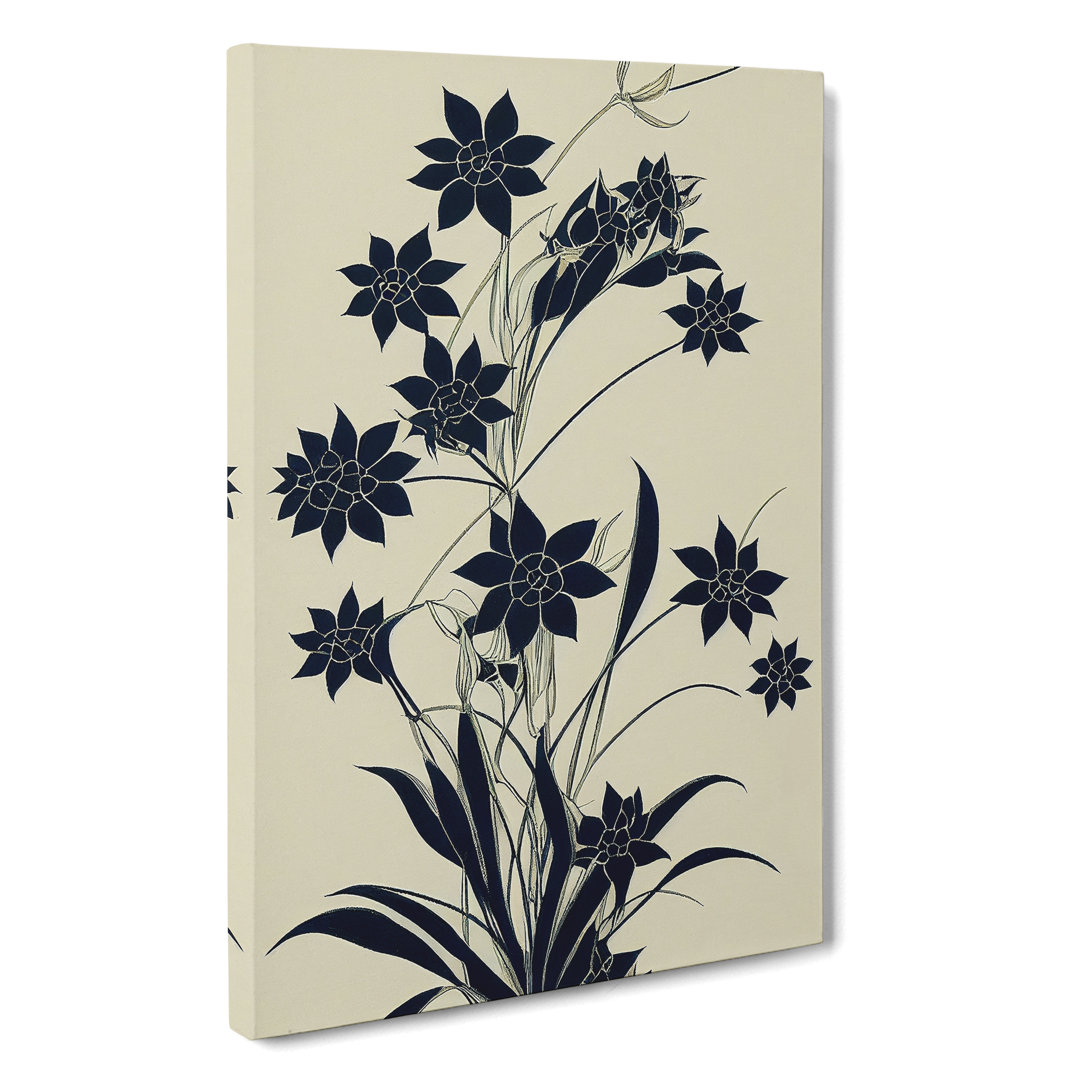 The Charming Flowers - Wrapped Canvas Graphic Art
