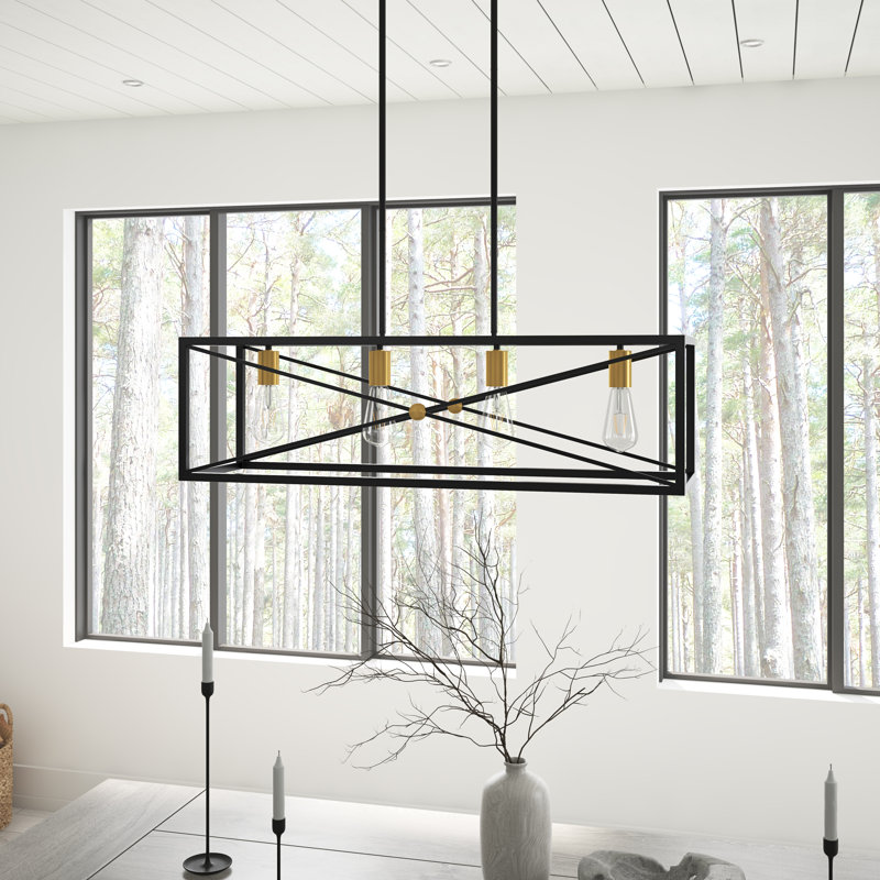 Luminaire suspendu 4 lumières Timani