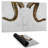 Aeries skull with brown horns - 14.00"x24.25" Desk mat