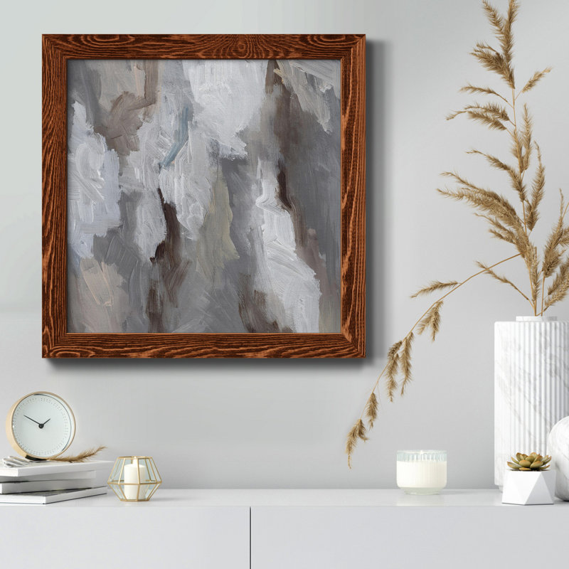 Cloudy Shapes I-Premium, toile encadrée - prête à être accrochée, Érable, H 35,5 po x l 35,5 po x P 1,5 po